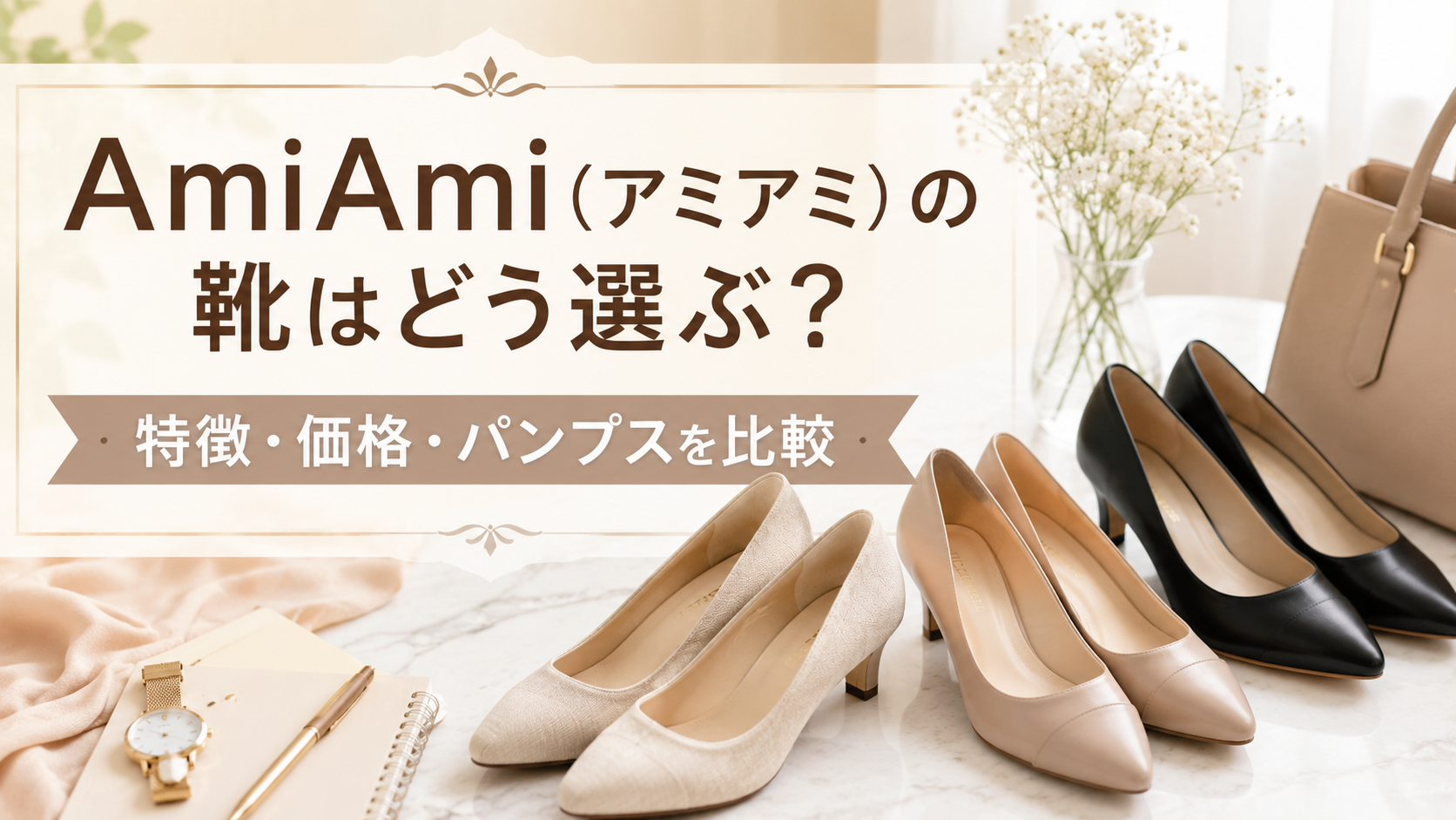 AmiAmi(アミアミ)の靴はどう選ぶ?特徴・価格・パンプスを比較して選び方を解説