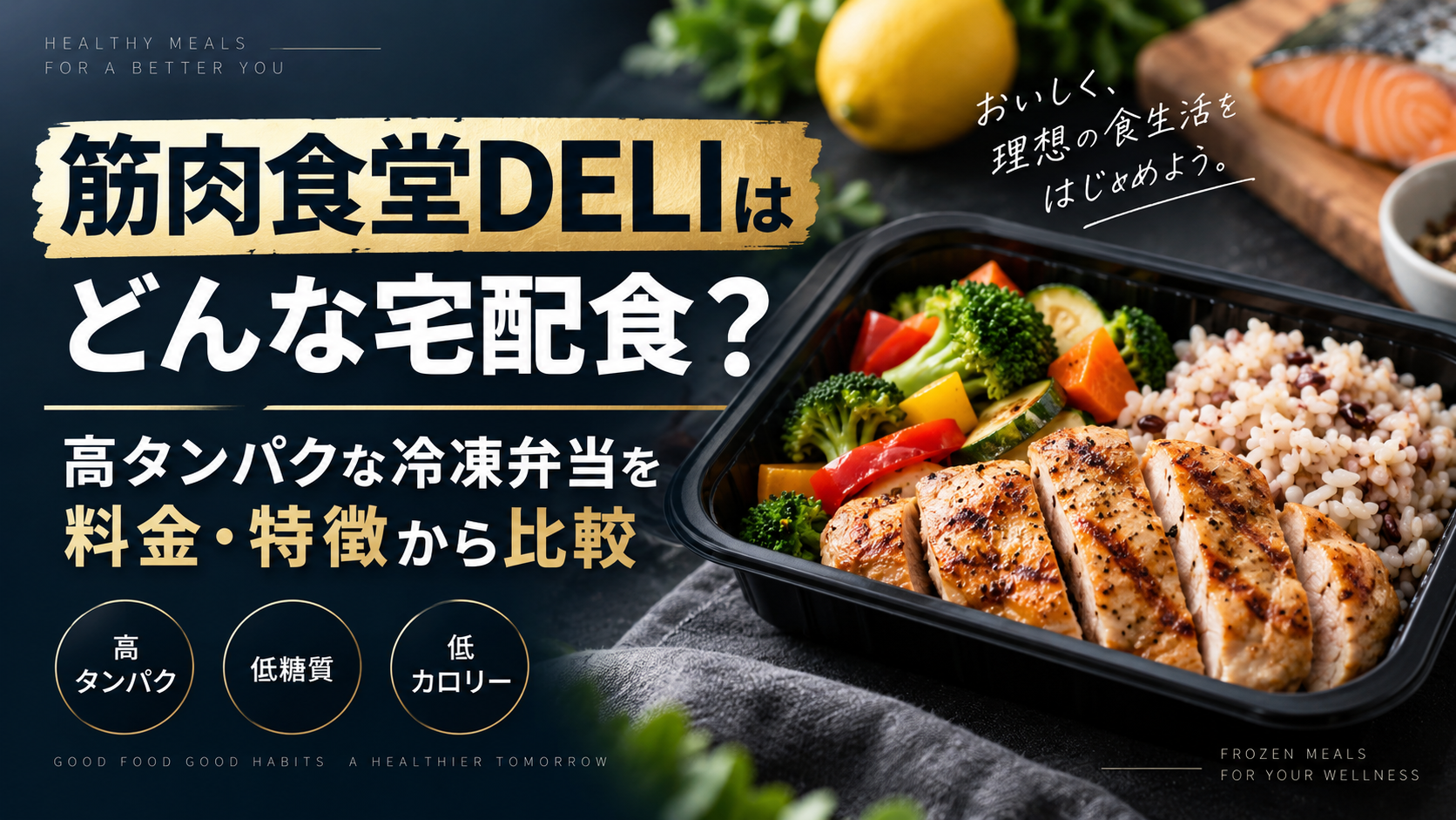 筋肉食堂DELIはどんな宅配食？高タンパクな冷凍弁当を料金・特徴から比較
